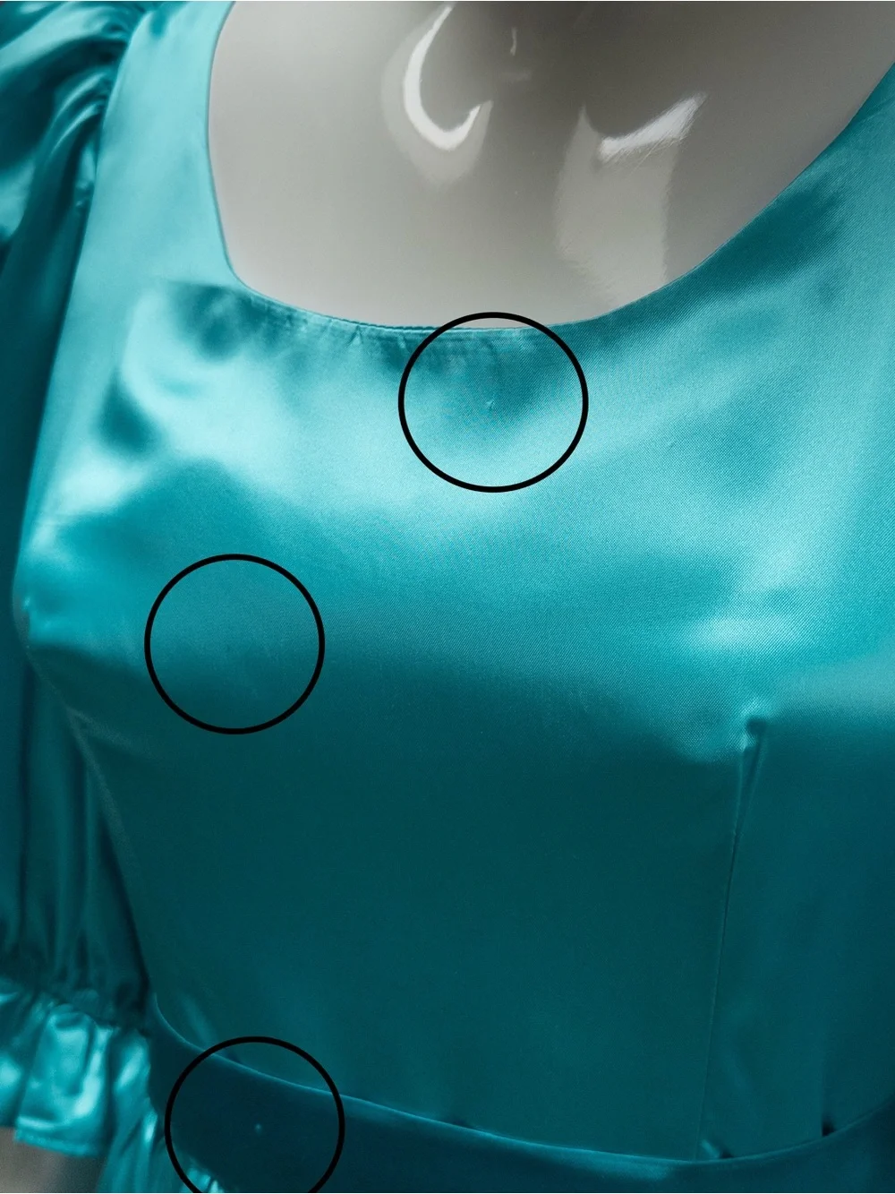 Vintage 80s Teal Satin Formal Prom Dress with Matching Capelet and Bow,‎ Size M